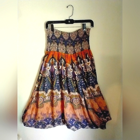 Romper/Harem pants Anthropologie Silk 100% Strapless Romper/Pants - Picture 6 of 16